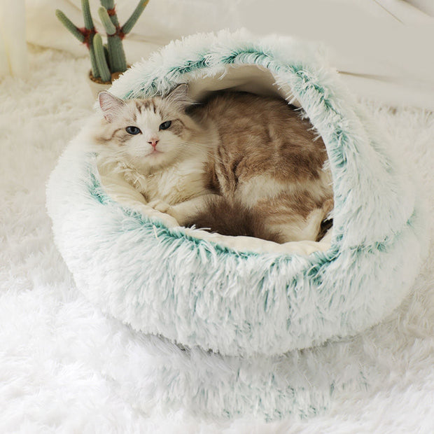 Plush shell pet nest